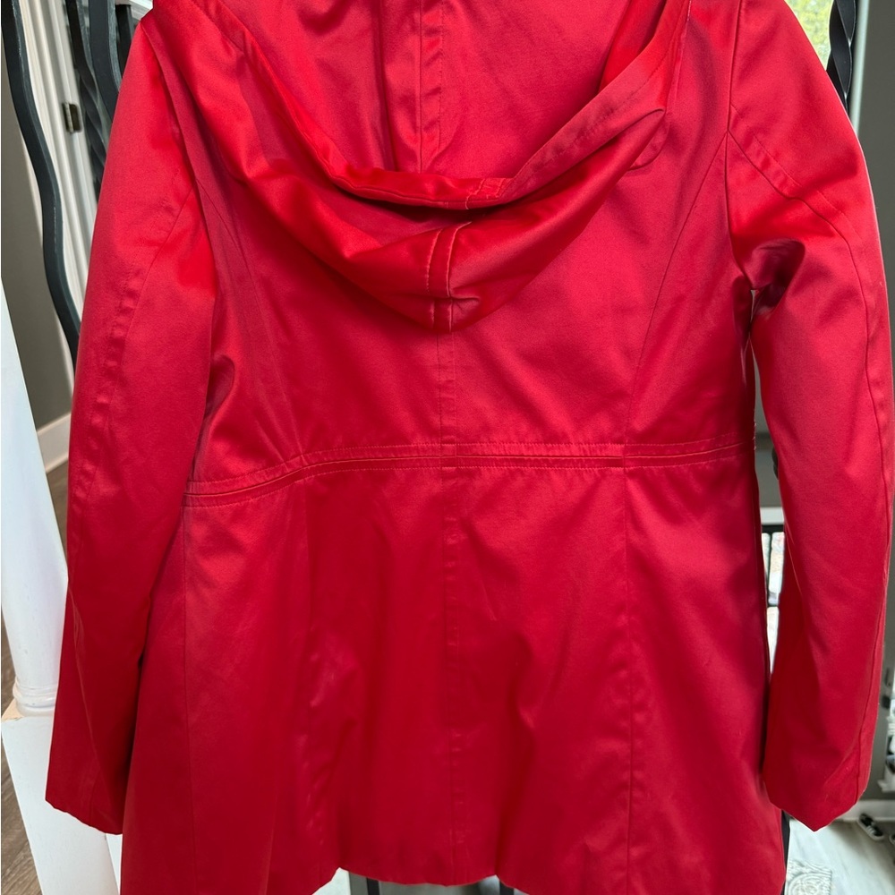Betsy Johnson Red Toggle Rain Coat - Picture 4 of 4